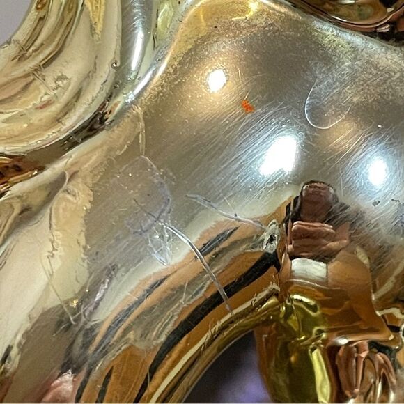 Mirrored Metallic Gold Unicorn Figurines Set of 2 - Picture 12 of 16